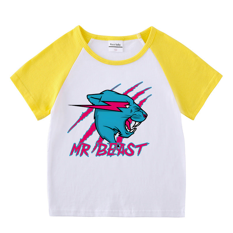 Summer short sleeved T-shirt for boys and girls