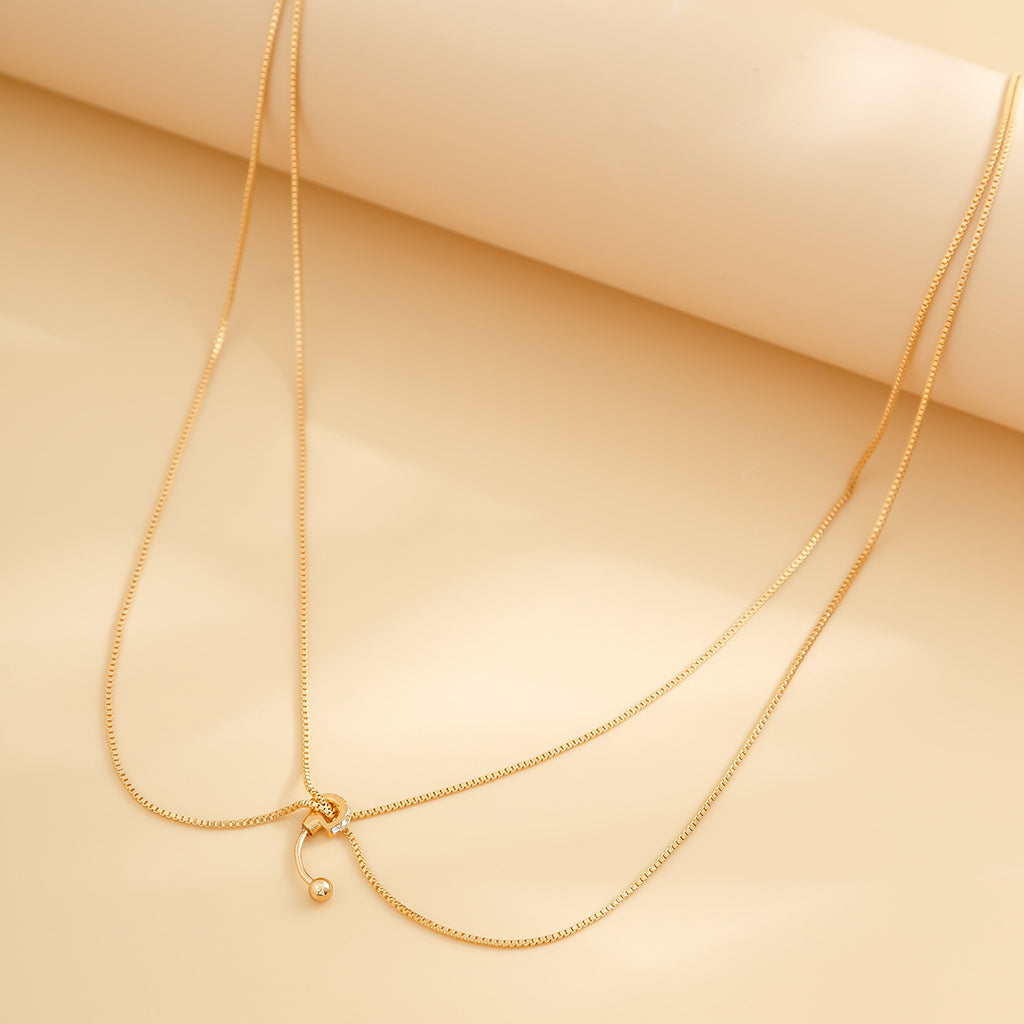 Thin chain belly button waist decoration body chain double-layer metal wind versatile waist chain