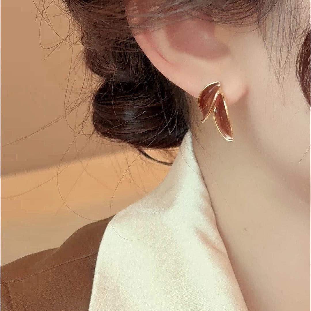 Maillard earrings for women, light luxury, high-end and temperament earrings