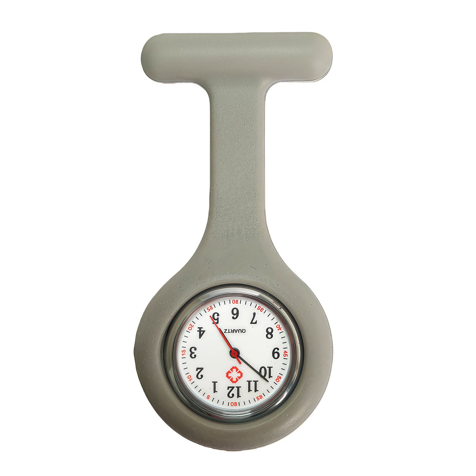 Colorful Silicone Nurse Solid Color Student Exam Pocket Watch Simple Chest Watch Round