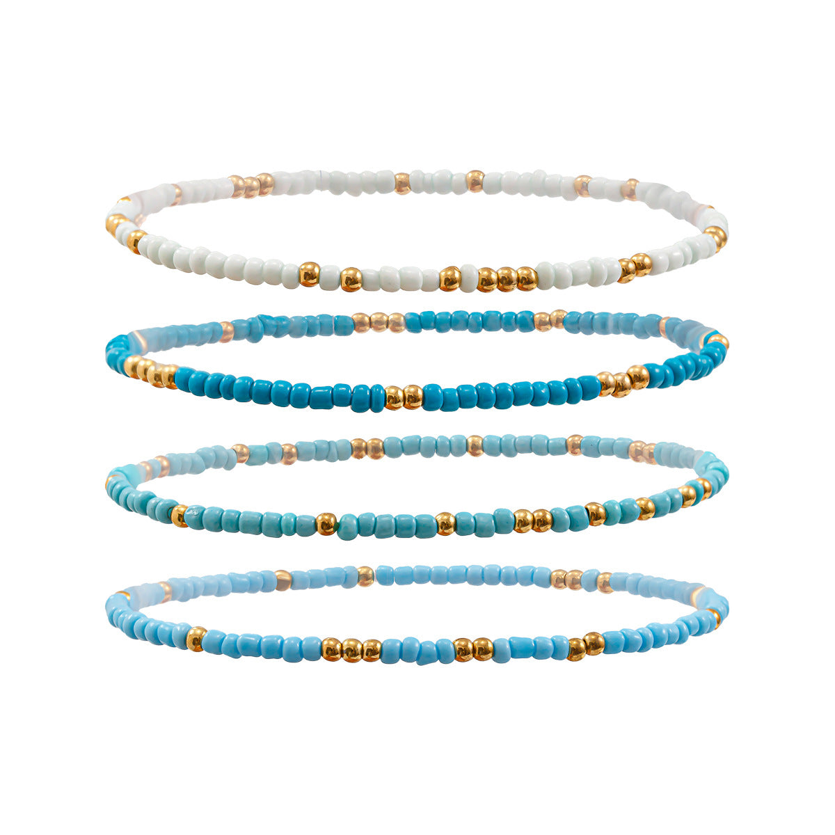 Conch Rice Bead Anklet Multi Layer Beach Foot Accessories Hot Selling Ocean Star Resort Foot Chain Set
