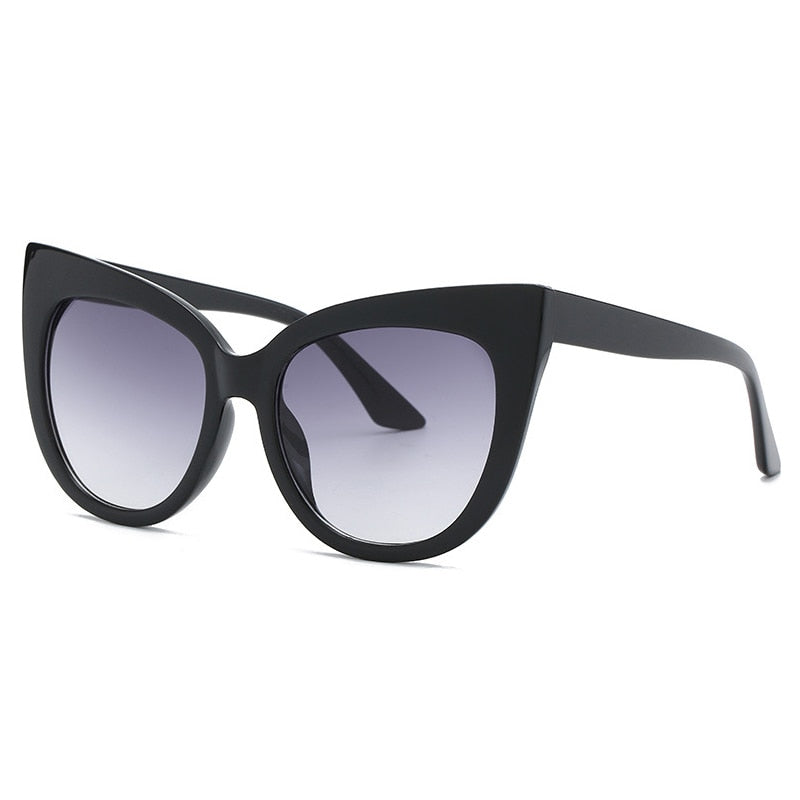 New Brand  Star Style Luxury Sunglasses Women Oversized Cat Eye Sunglasses Female Vintage Round Big Frame Outdoor Sunglass UV400