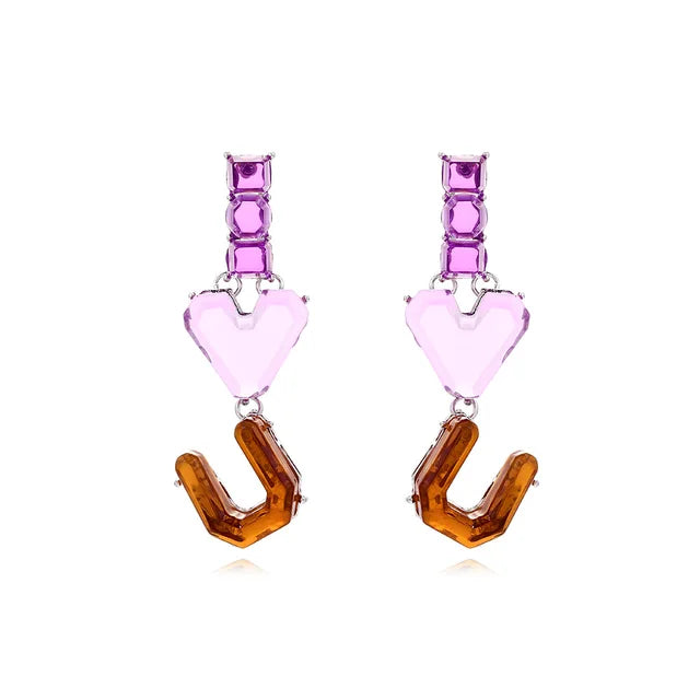 Resin Earrings Fashion Love LOVE Earrings