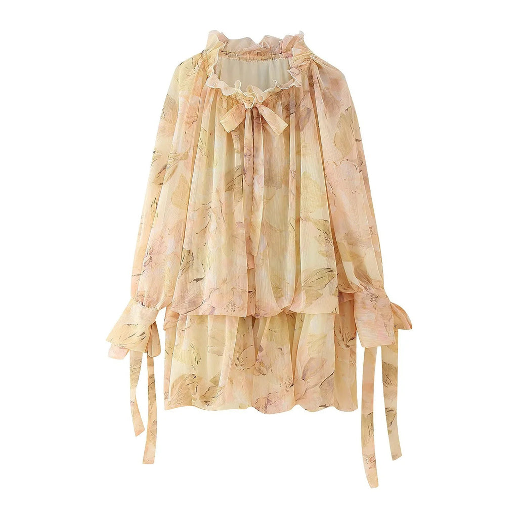 Women's Fashion Printed Short Dress