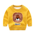 Children's Knitwear Boys' and Girls' Lion Cartoon Pattern Sweater