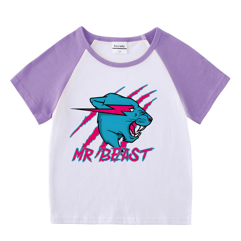 Summer short sleeved T-shirt for boys and girls