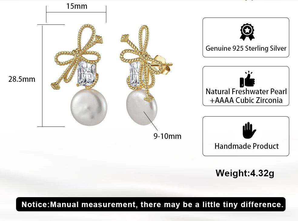 925 sterling silver pearl earrings, cute little fragrant earrings, Instagram trendy earrings, trendy and high-quality earrings with a high temperament