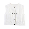 Women's Fashion Versatile Denim Top