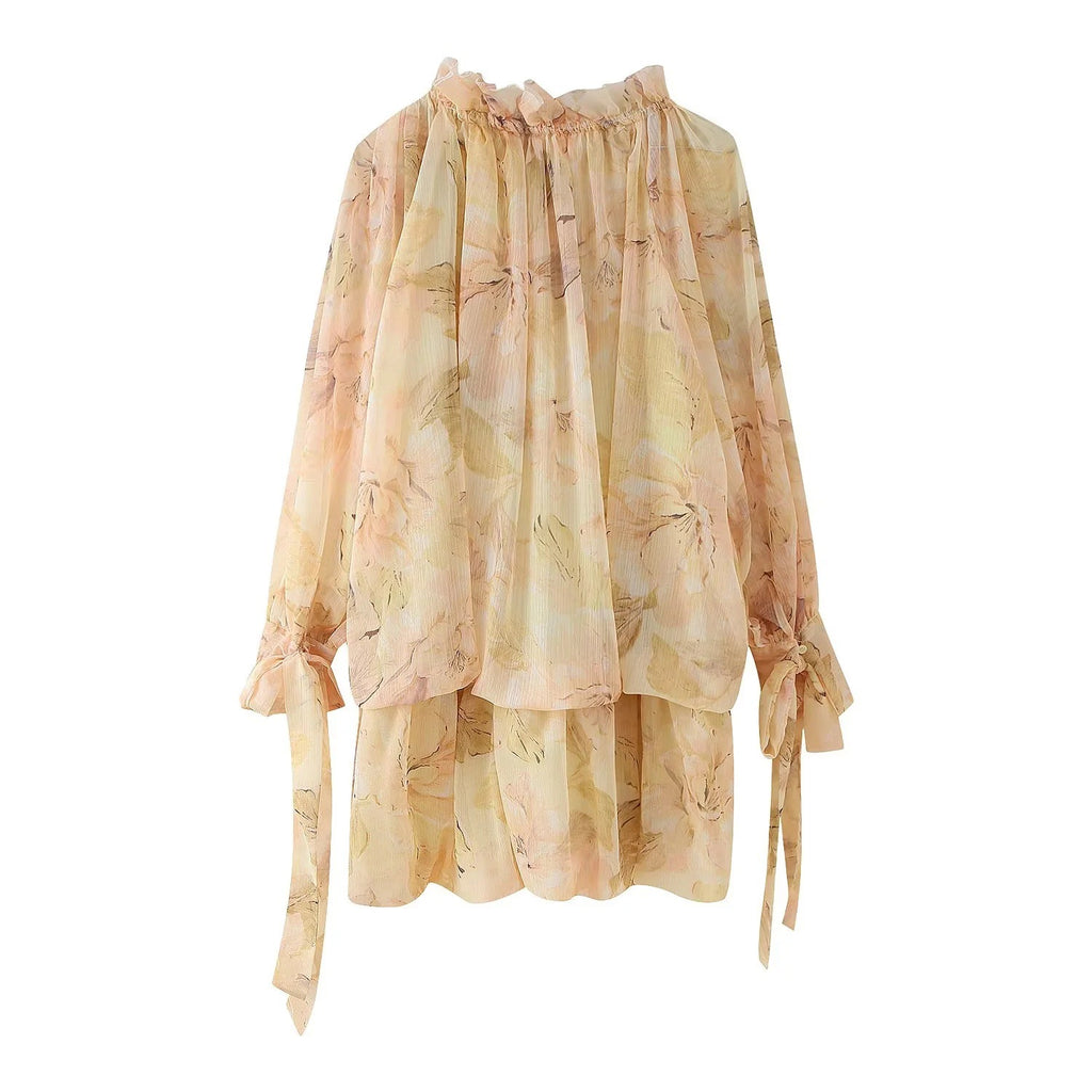 Women's Fashion Printed Short Dress
