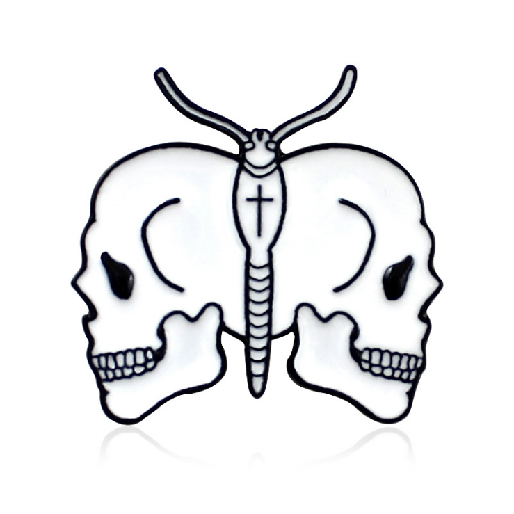 Divided Faces Enamel Pin Organ Brain Heart Brooches Backpack Clothes Lapel Pin Halloween Badge Punk Jewelry Gift for Friends