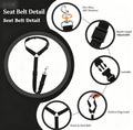 Pet Car Safety Belt Ring Dog Rear Seat Harness Adjustable Lead for Safe Travel