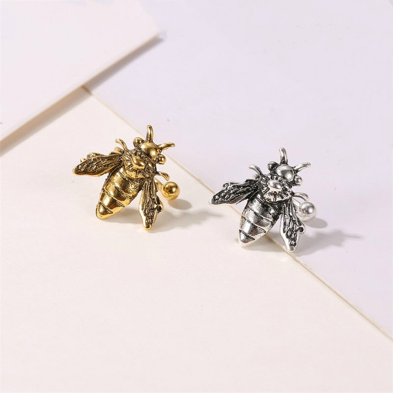 1pcs Earrings Fashion Jewelry Insect Ear Clip Metal Bee Earrings Oorbellen Earrings For Women Statement Earings