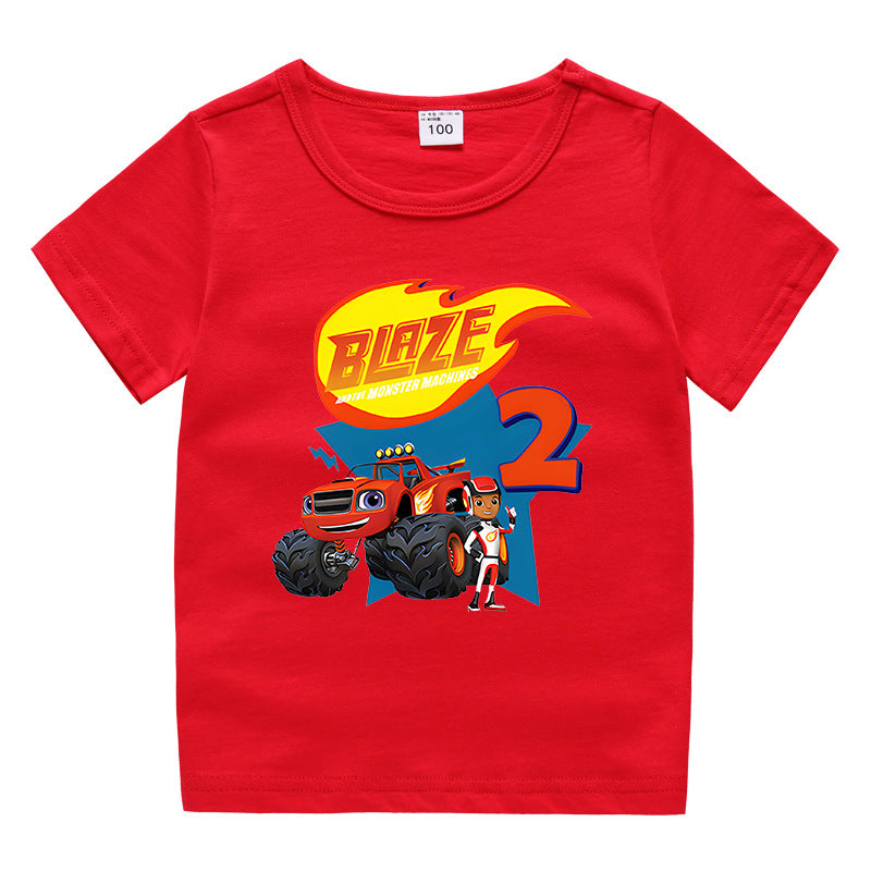 Summer short sleeved T-shirt for boys and girls