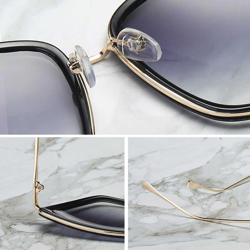 Big Cat Eye Sunglasses Women Black Mirror Sun Glasses Fashion Brand Designer High Quality Vintage Sunglass