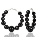 Exaggerated Earrings Fashion Large Circle Imitation Pearl Earrings For Women