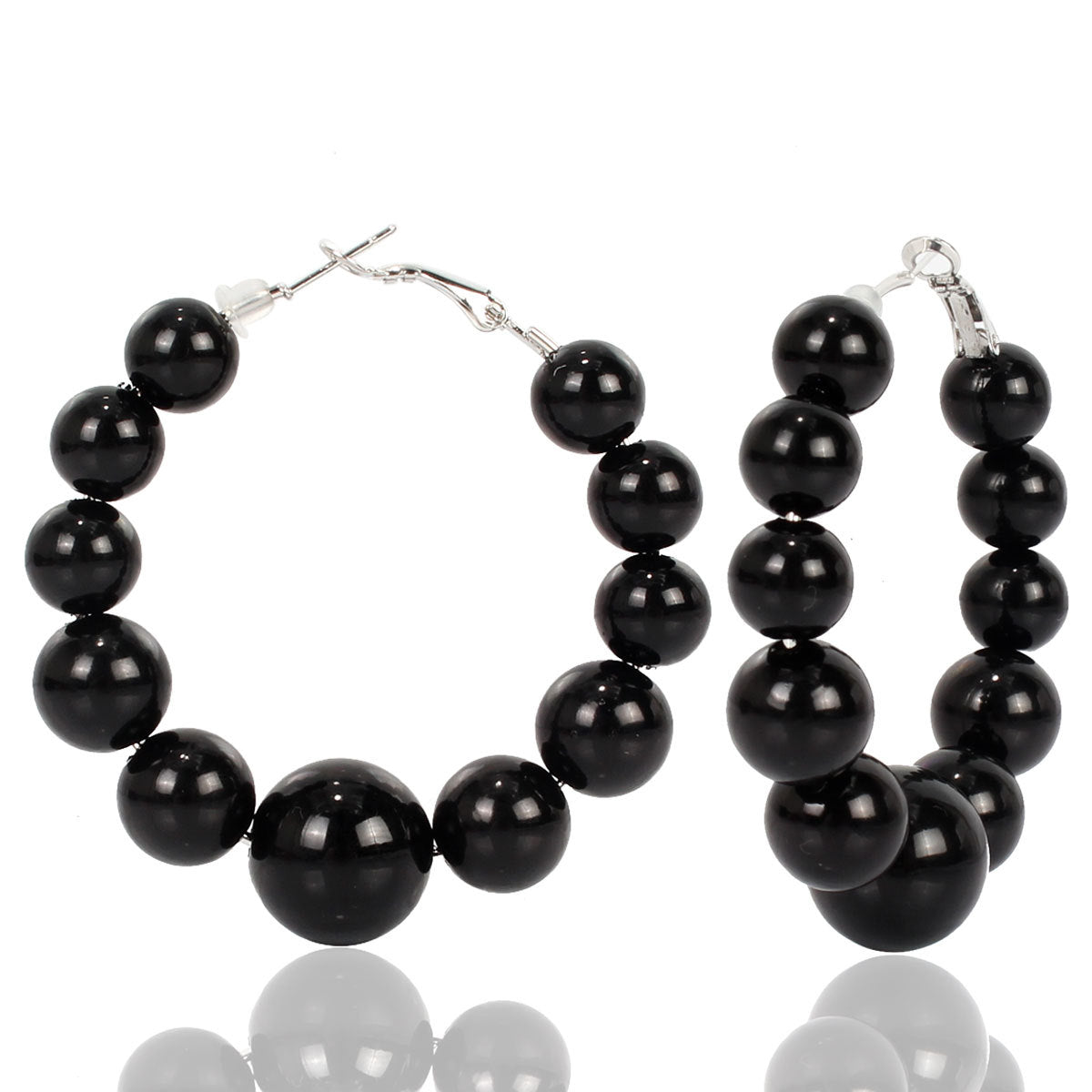 Exaggerated Earrings Fashion Large Circle Imitation Pearl Earrings For Women