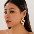 Ins Luxury Summer Earrings Personalized Geometric Water Drop Earrings for Women