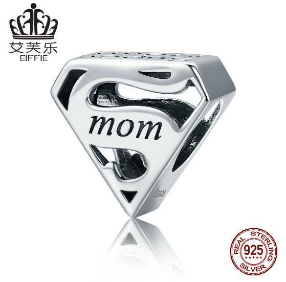 EIFFIE Popular S925 Sterling Silver Hollow Beads Mother's Day Gift Plain Silver Bracelet Accessories SCC429