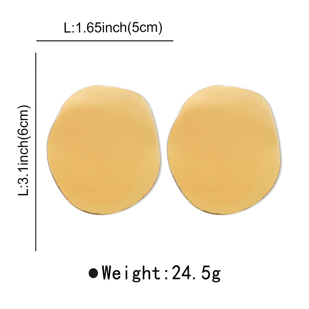 Smooth irregular earrings personalized and fashionable earrings for women
