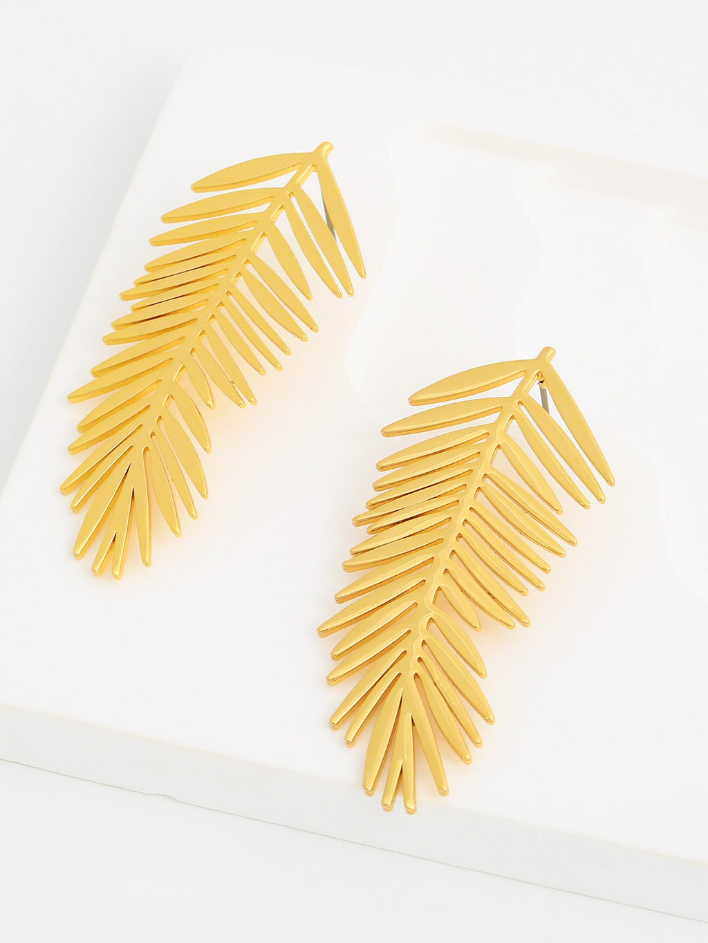 Japanese Instagram Wind Leaf Earrings and Earrings for Women