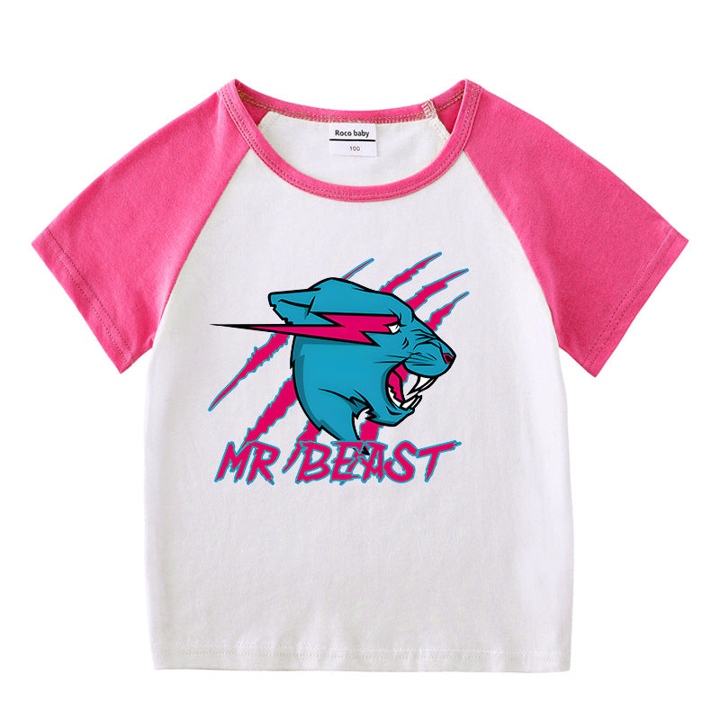 Summer short sleeved T-shirt for boys and girls