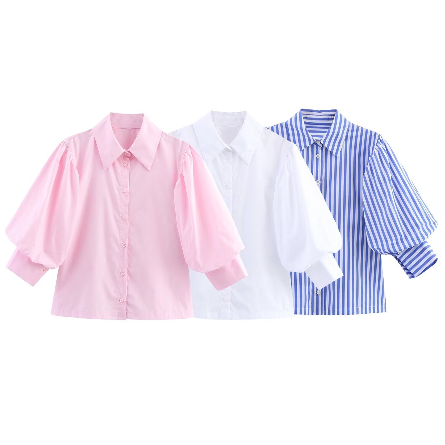 Women's Fashion Casual Poplin Shirt