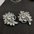 Water Diamond Zircon Flower Silver Needle Earrings Earrings Female Earrings