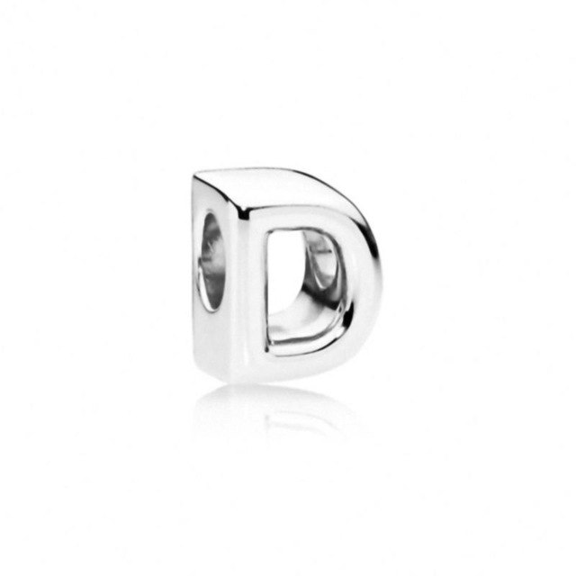 S925 initial alphabet letter A-Z diy loose bead Fits pandora charms silver original bracelet for women jewelry