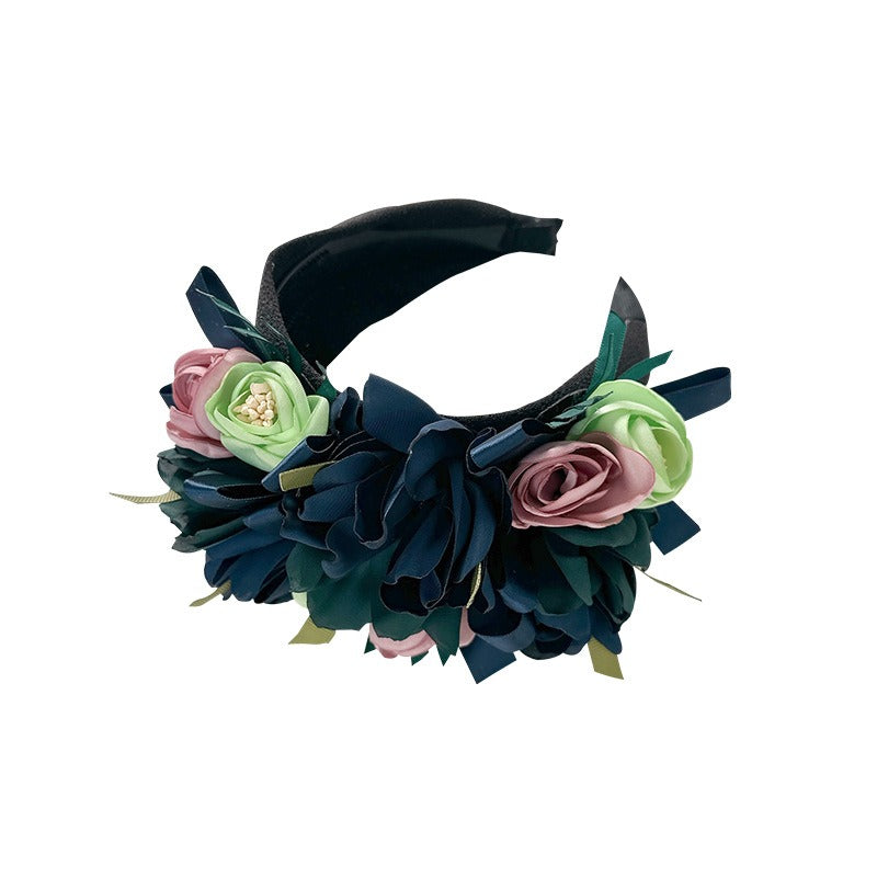 Fashion handmade fabric headband hair clip headwear
