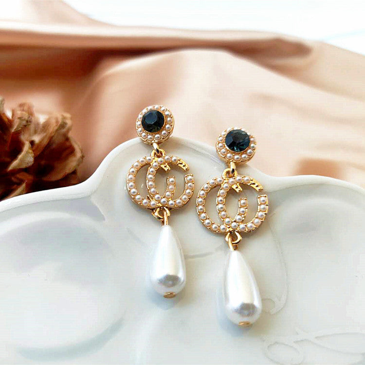 XP17 Trendy Water Drop Women Dangle Earrings Long Tassel Ear